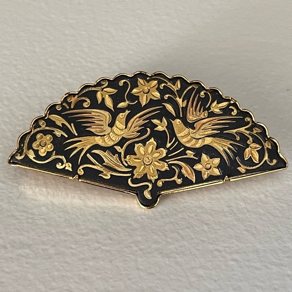 Vintage fan brooch - Picture 8 of 8